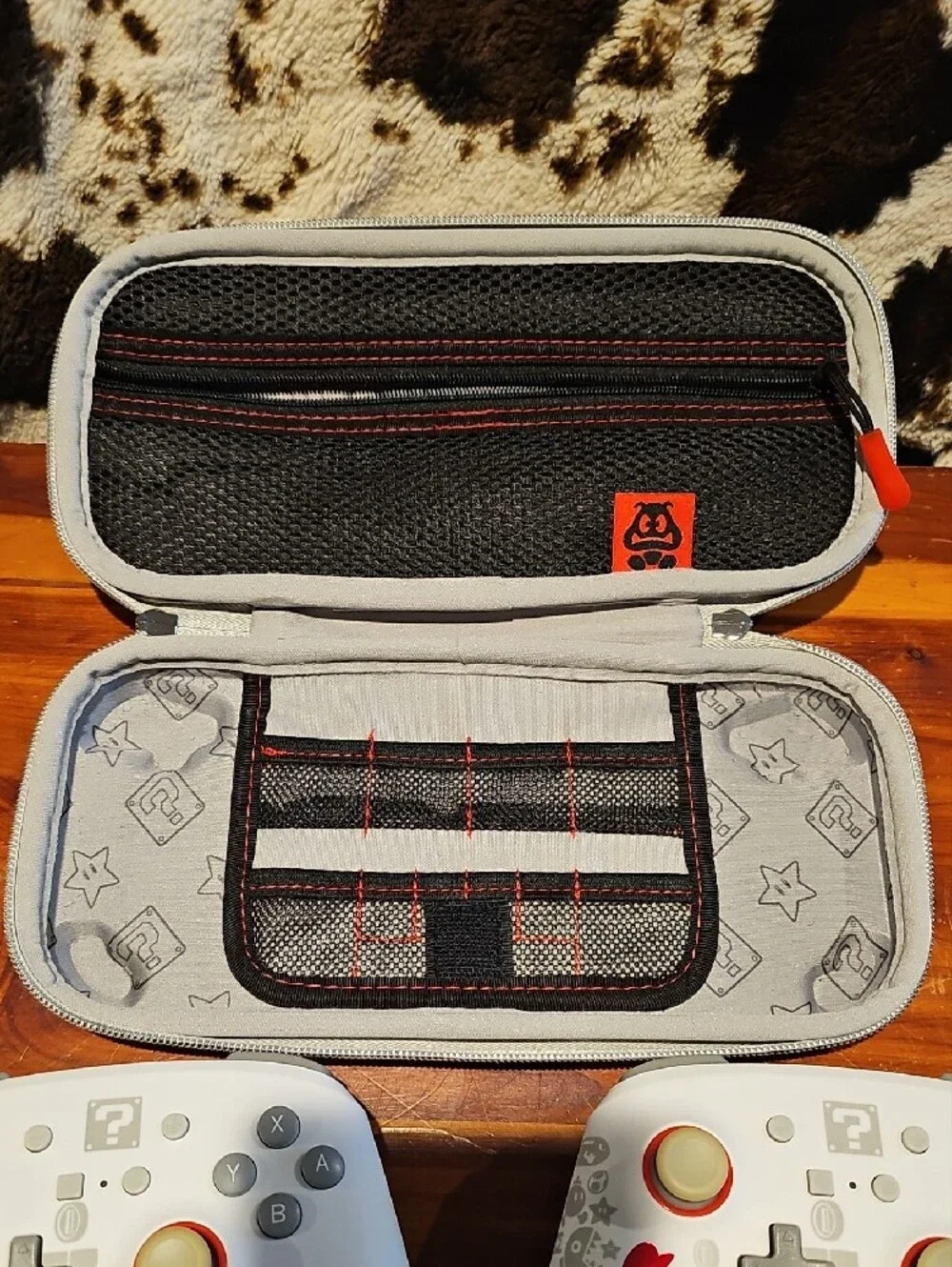 Nintendo White Wireless Controllers Duo with Themed Carry Case and Accessories